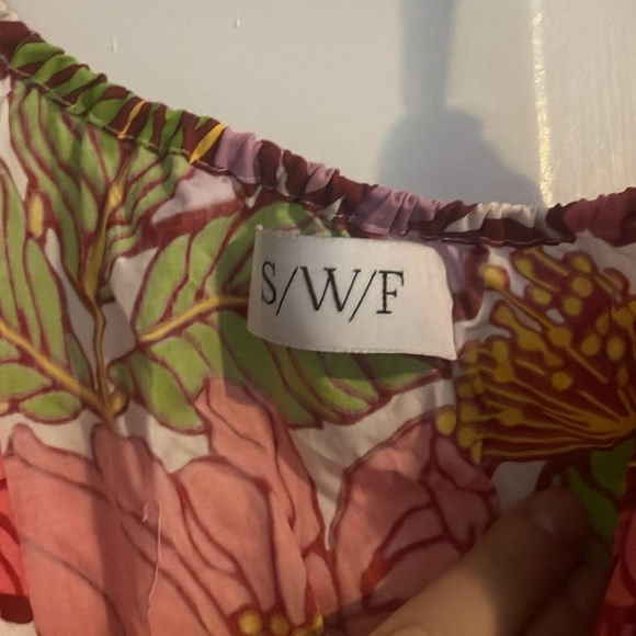 SFW One Shoulder Puff Sleeve Maxi Dress - small - worn once - Picture 6 of 6